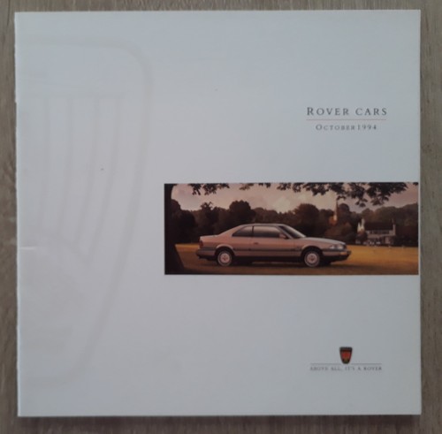 Rover cars range brochure - cars, 1994