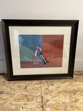 Framed Pink Panther Animation Cel & Background Guitar Smash Guitarist Gift Cool