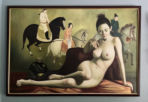 Original vintage oil painting - original,