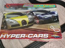 Micro scalextric Hyper-cars 1:64Scale Retro Vintage Slot Car Racing Working Rare