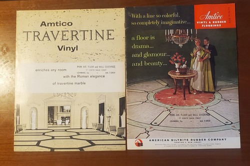 Lot vintage amtico vinyl - of,
