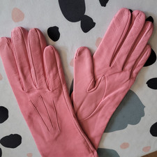 Paul Smith Pink Leather Gloves