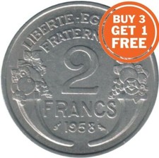 2 FRENCH FRANCS 1941 TO 1959