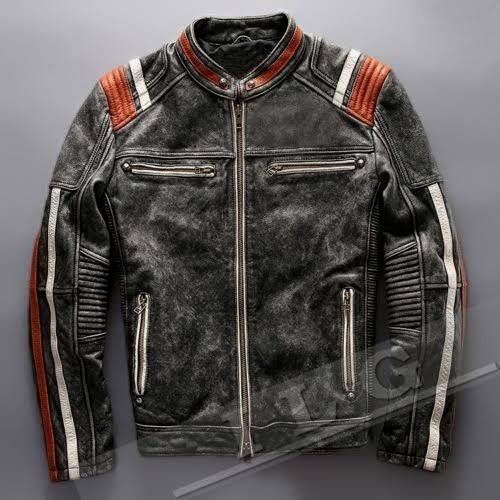 Men vintage motorcycle cafe - men's,