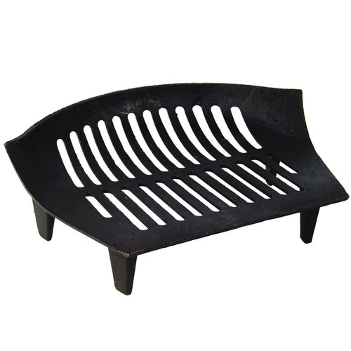 Fire grate cast - black, 14"