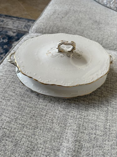 Antique ivory gold trimmed - ivory,