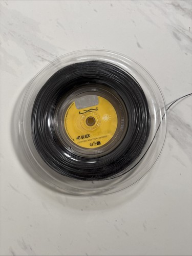 Luxilon black tennis - black, string