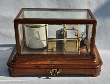Rare Oak Case Barograph Chart