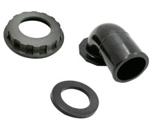 Scuba BCD Shoulder Elbow Valve 1" Corrugated for Halcyon BC, Wing Inflator Hose