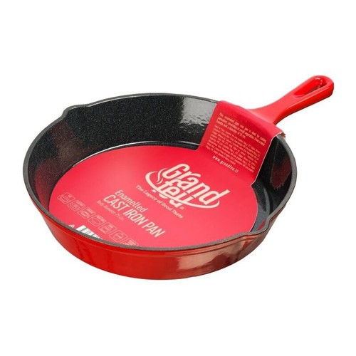Grandfeu red cast iron frying - red,