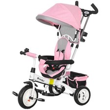 HOMCOM 6 in 1 Kids Trike, Push