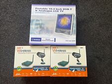 Nikkai Portable 10.4 Inch DVB-T & Analogue LCD TV With Wireless Security CCD Cam