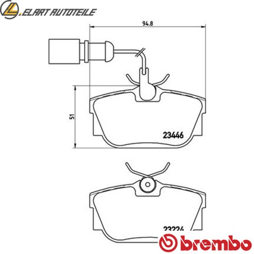 Brake pad set disc - p, 85