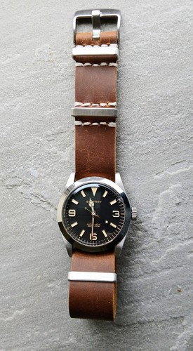 Brown calfskin leather one - calfskin,
