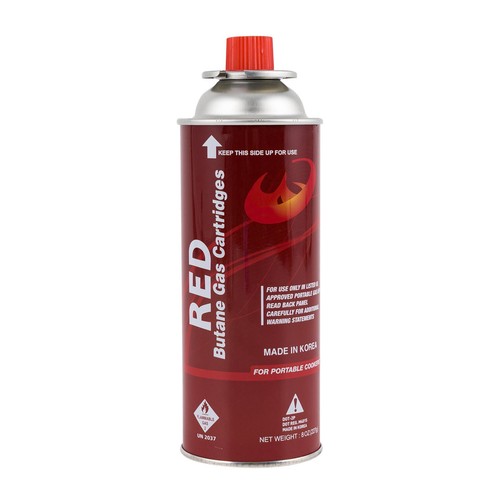 Red butane gas cartridges - red,