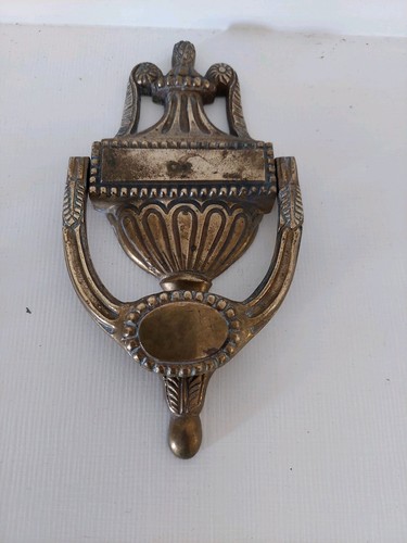 Vintage brass door - brass, urn
