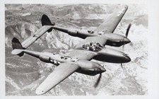 Lockheed P-38H-5-LO Lightning Twin Engine Fighter Aircraft Plane Photograph