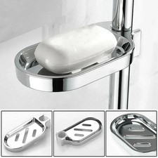 Adjustable Rail Slide Bathroom Bath Shower Soap Dish Holders 25mm Silver Hot