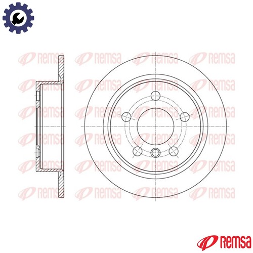 Brake disc 61618 for - disc,