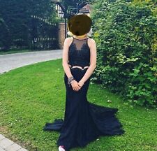 Beautiful Prom/ Black Evening beaded dress 8/10