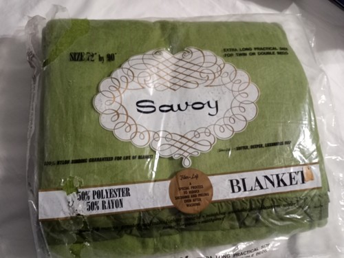 Vtg savoy blanket 90 - vtg,