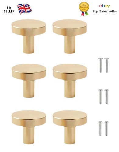 6pcs gold drawer knobs single - drawer,