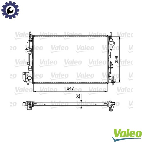 Radiator engine cooling - cooling, 732877