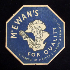 Vintage McEwan's Beer Coaster