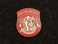 Vintage Smith & Wesson Firearms Logo Enamel Pin Badge