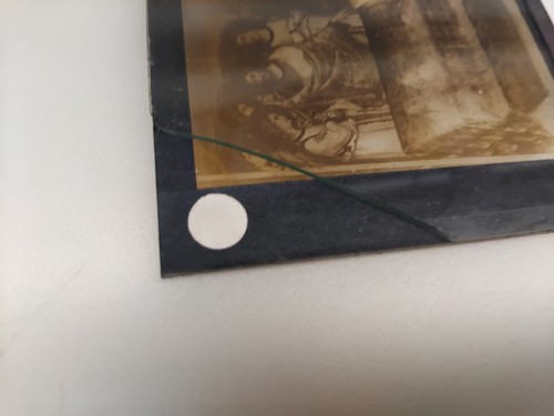 Vtg glass lantern slide - glass,