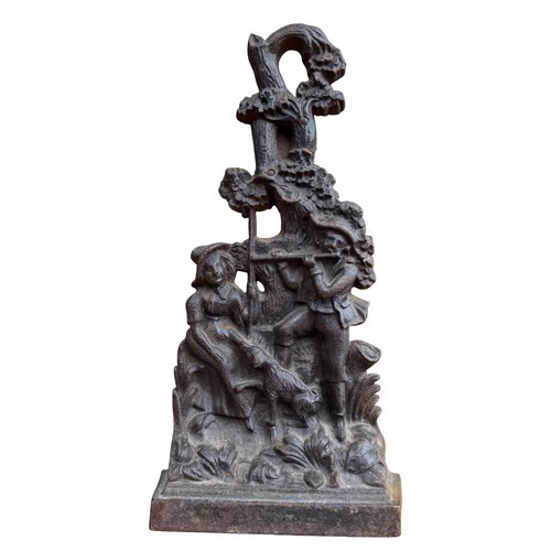Cast iron shepherd scene - cast,