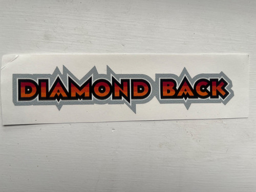 Diamond back plate decal - back, 6”
