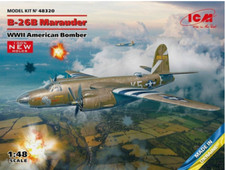 ICM 48320 1/48 Martin B-26B Marauder WWII USAAF Bomber Plastic Model Kit