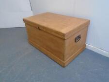 A Rare 4 Secret Drawer Victorian Antique Pine Waxed Blanket Box / TV Stand