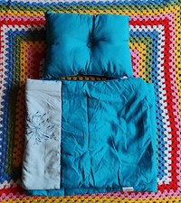 Sainsburys Double Bed Scraf Runner Cushion Turquoise Accessories Floral