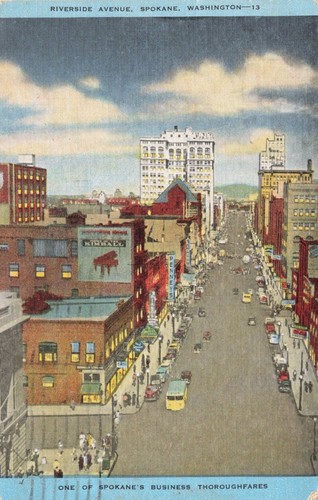 Postcard spokane riverside - wa,