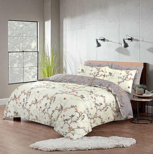 Grey duvet cover set 100 - duvet,