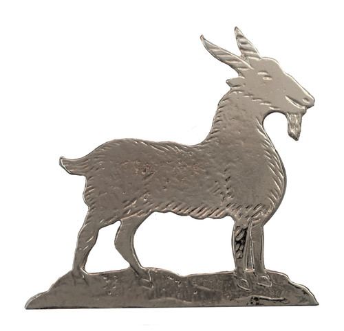 Horned goat nickel plated - horned, nickel-plated