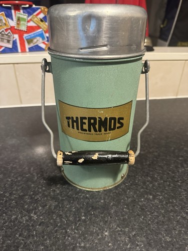 Vintage thermos flask - vintage,