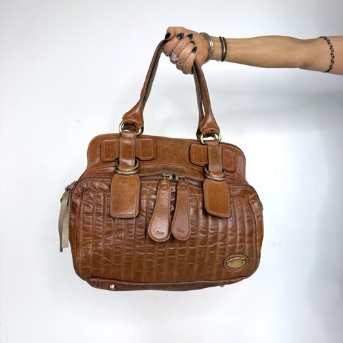 Vintage chloé leather quilted - chloé,