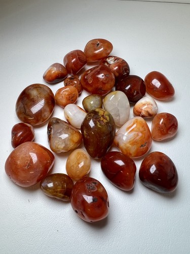 Carnelian tumble stones sold - tumble,
