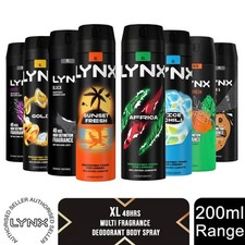 Lynx XL 48-Hour Odour Protection Body Spray Deodorant, 3 or 6 Pack, 200ml