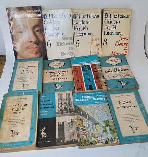 12x vintage pelican book - vintage,