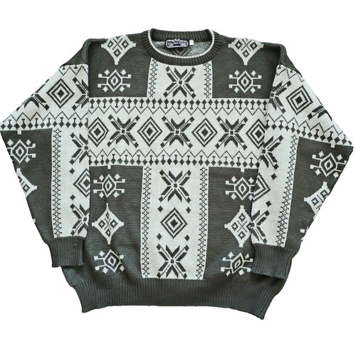 Vintage mens green geometric - vintage,