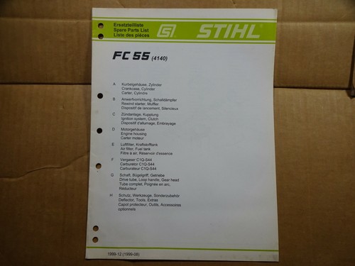 Stihl edger parts - fc,