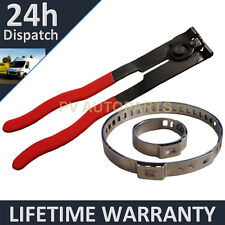 CV BOOT CLAMPS PAIR x1 EAR PLIERS x1 UNIVERSAL STAINLESS FITS ALL CARS KIT 3.1