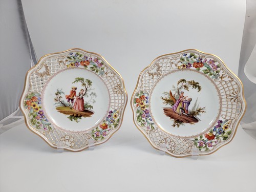 German porcelain watteauesque - porcelain,