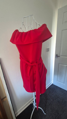 Boohoo red bodycon dress - bodycon, dress,