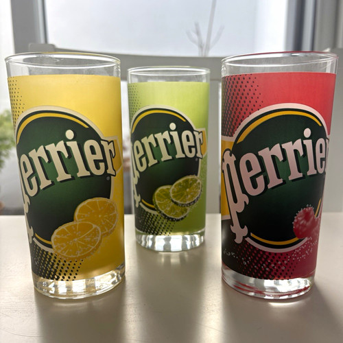 Perrier vintage 90s glasses - 90s,