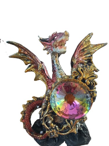 Red gold dragon - , ornament